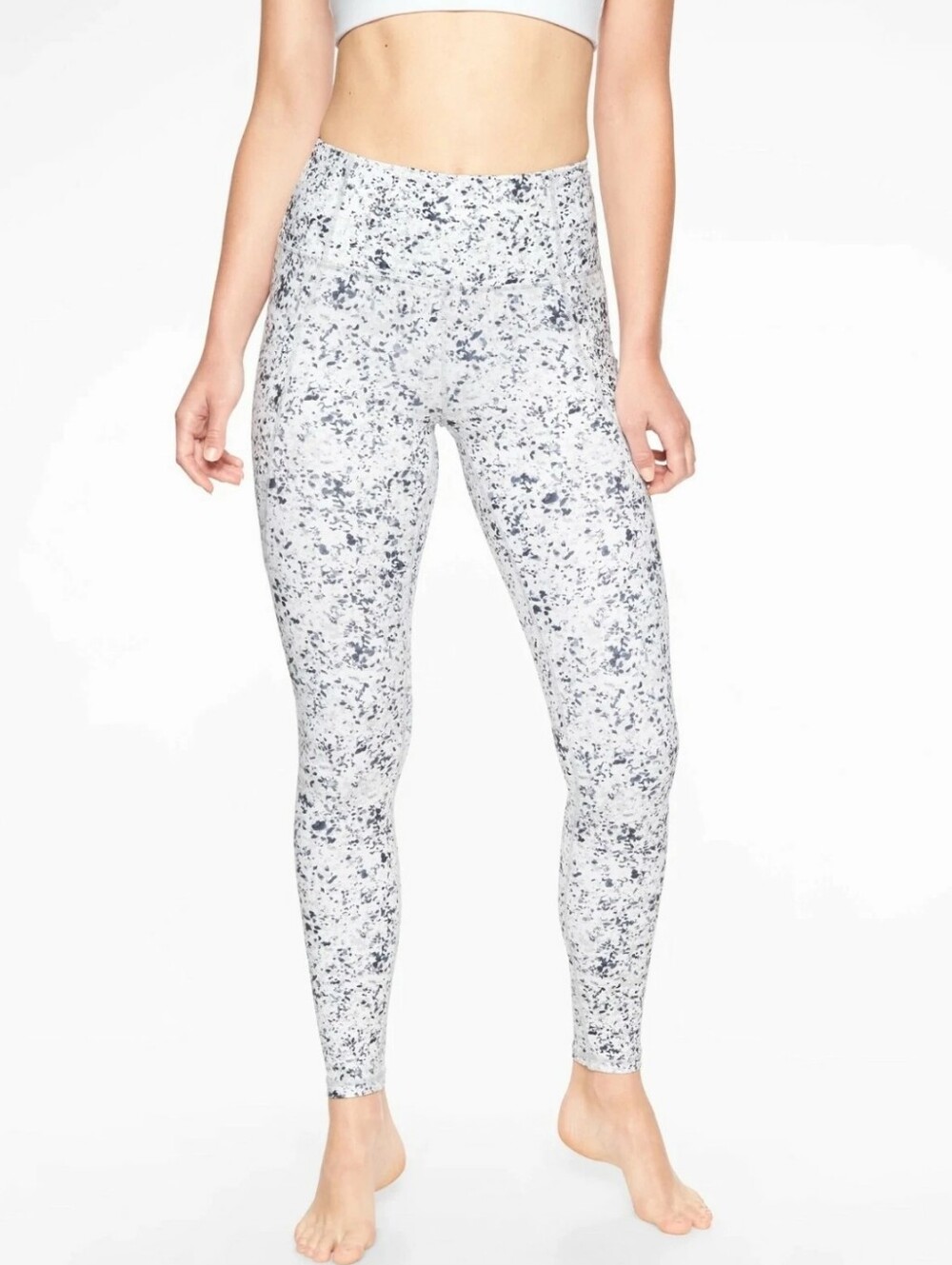 Athleta High Rise 7/8 Legging in the "Sandstone" Speckled Print Small